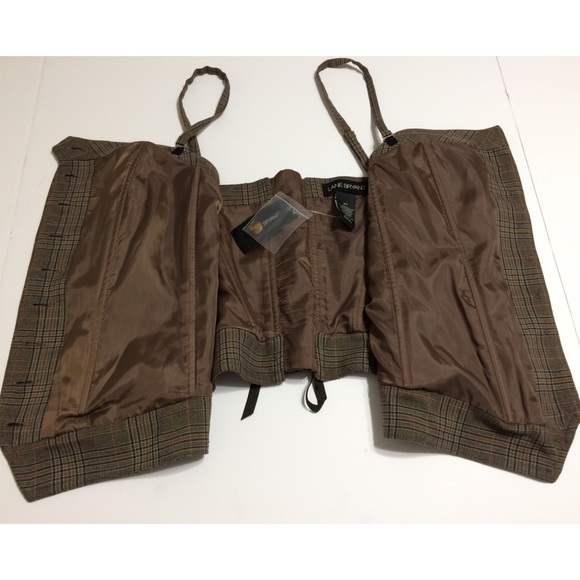 Plaid Corset Top with Removable Straps - Picture 6 of 7